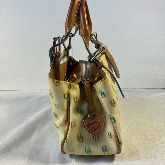 Dooney & Bourke Cream Satchel with Gold Hardware - Picture 5 of 11